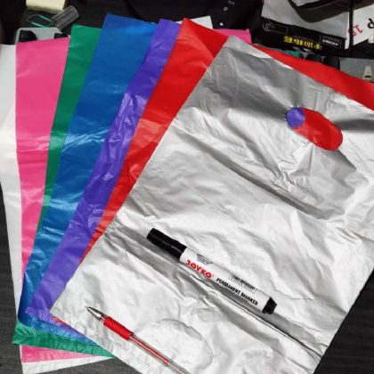 Z121 50lbr 25x35cm 0,3micron plastik kantong HD PLONG Lubang