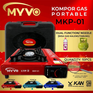 Z279 Ori MYVO MKP01 Kompor gas portabel 2in1 gas tabung dan kaleng botol