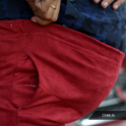 Z919 Suede Bludru Lembut Celana panjang Hamil Wanita