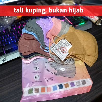 Z473 Masker duckbill face mask ORI FILT CARE warna warni