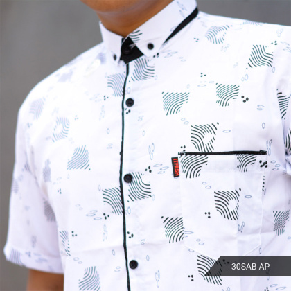 Z923 MOTIF RANDOM HDP MOTIF 30S Hem Distro Pria Lengan Pendek