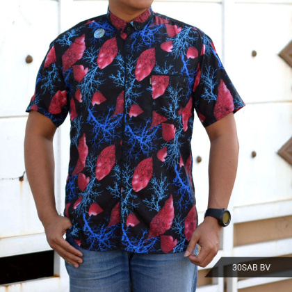 Z923 MOTIF RANDOM HDP MOTIF 30S Hem Distro Pria Lengan Pendek