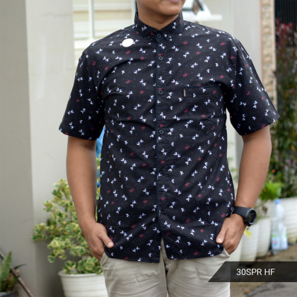 Z923 MOTIF RANDOM HDP MOTIF 30S Hem Distro Pria Lengan Pendek