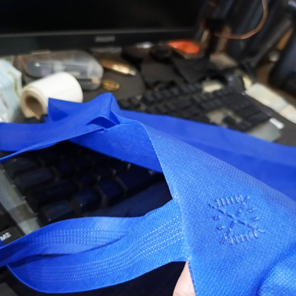 Z764 Tas Spunbond 75gsm Tote Goodie Bag Tali Handle tas kantong souvenir hadiah ultah kado tasyakuran