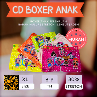 Z810 XL 6-9th BOXER ANAK CEWEK CELANA DALAM CD ANAK KARAKTER