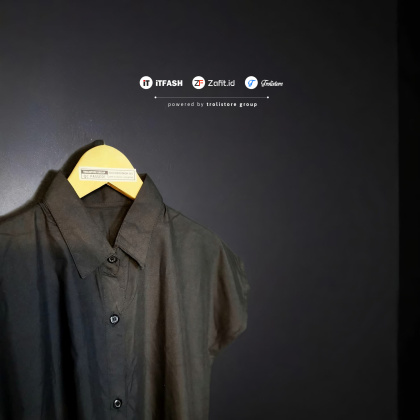 Z701 ATASAN TUNIK KANCING OUTER BAJU TUNIK POLOS WANITA POLYMICRO HALUS LEMBUT