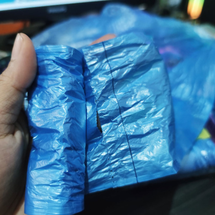 Z412 1 ROL 20 Lbr uk 45x50cm Plastik sampah kantong tipis