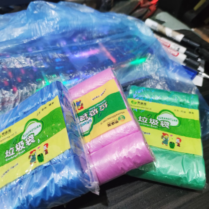 Z412 1 ROL 20 Lbr uk 45x50cm Plastik sampah kantong tipis