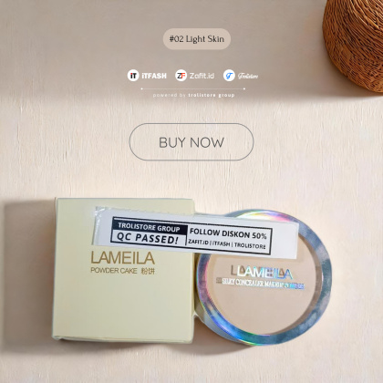 Z949 LAMEILA BEDAK PADAT SILKY CONCEALER MAKEUP POWDER CAKE ALL VARIANT