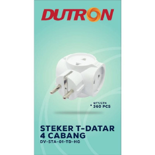 Z232 4Lubang steker ori Dutron SNI jack T multi colokan listrik cop copan 4cabang ceper