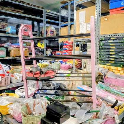 Y968 RAK SANDAL SEPATU 4 SUSUN PLASTIK 60X50X20CM