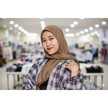 Y975 KEMEJA WANITA FLANEL CEWEK LENGAN PANJANG ALL SIZE BB 45-65KG