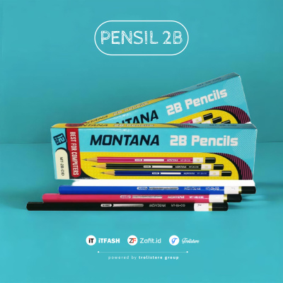 Z647 isi 12 biji Pensil Montana MT-2B 2B computer komputer