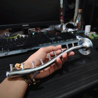 Z250 9 titik 30cm besi TEBAL gantungan hanger belalai paasang paku dinding tembok