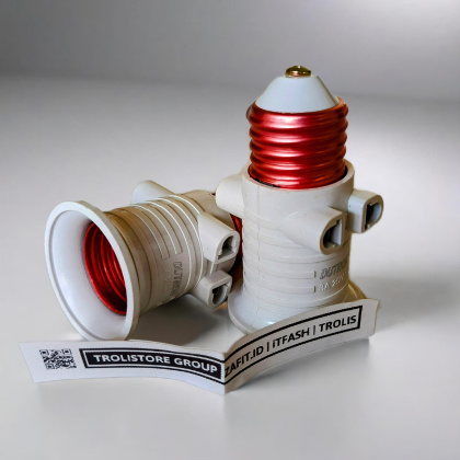 Z932 Dutron DV FGK 01 P Fitting kombinasi stop kontak 2 lubang FITTING LAMPU T