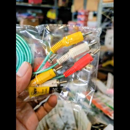 Y977 KABEL RCA 3X3 PANJANG 1,5METER AUDIO/ VIDEO HIGH GRADE CABLE BAGUS