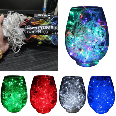 Z180 10m 50LED Jertech Lampu thumbler LED kelap kelip