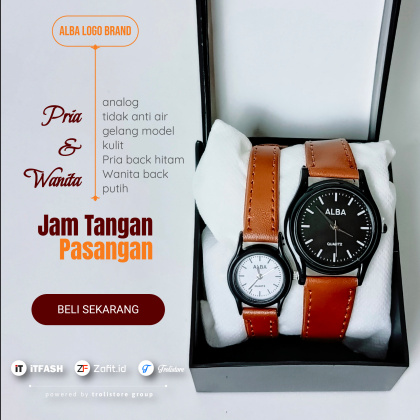 Z912 D JAM TANGAN PRIA WANITA COUPLE