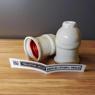 Z229 Fitting lampu gantung putih ori DUTRON SNI KUNINGAN DF FGB 01