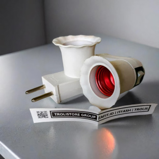 Z238 Ori DUTRON SNI Fitting L dudukan lampu steker langsung colok + saklar