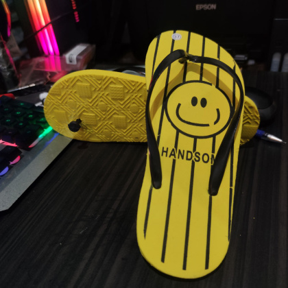 Z018 SANDAL CEWEK SPON BUSA RINGAN KARAKTER SMILE NANAS SEMANGKA