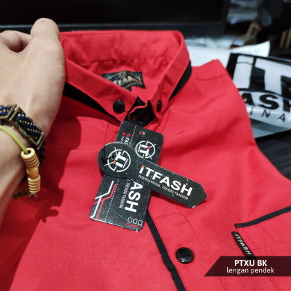 Z715 PTXU Hem polos pria lengan pendek