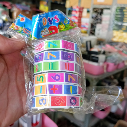Y999 kubus digital silindris puzzle matematika mainan belajar anak