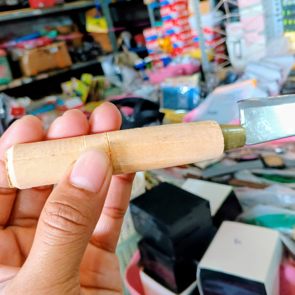 Y987 Pisau Dapur Stainless Besar Gagang Kayu Ceblok Anti Karat