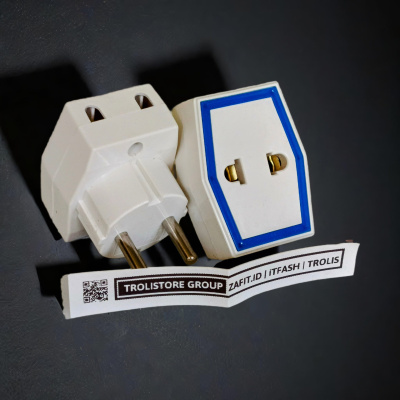 Z240 3 LUBANG ORI DUTRON Steker T Stop kontak list warna kotak cop copan