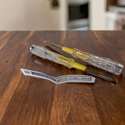 Z245 5,5in ORI TOFUDA SUNFREE SNI tespen testpen obeng listrik plus minus bolak balik