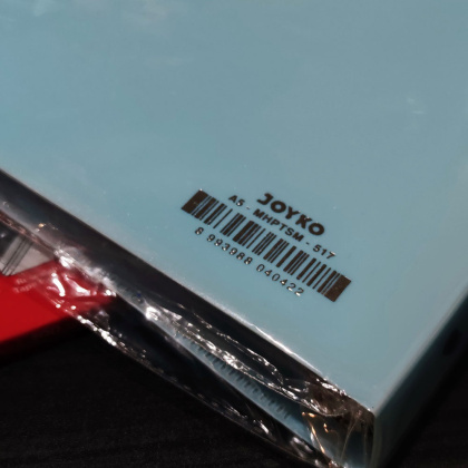 Z113 A5 BUKU BINDER JOYKO cover frame mika tebal WARNA Pastel polos doff kait ring besi + sekat label