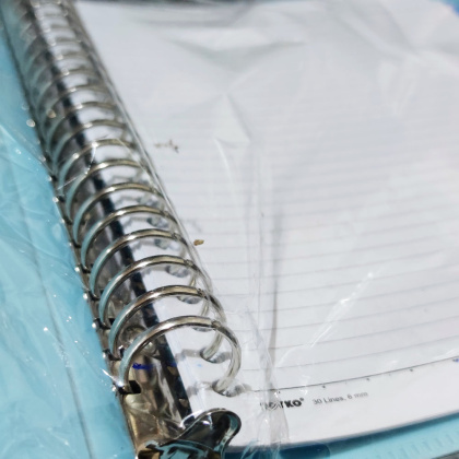 Z113 A5 BUKU BINDER JOYKO cover frame mika tebal WARNA Pastel polos doff kait ring besi + sekat label