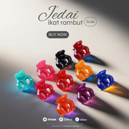 Z171 JEDAI JEPITAN RAMBUT BESAR 5CM TEBAL