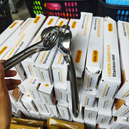 Z585 besi tebal stainless Alat peras jeruk Lemon squeezer