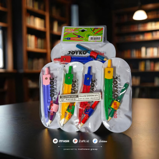 Z796 JANGKA KOMPAS JOYKO MS-100 + PENSIL KECIL