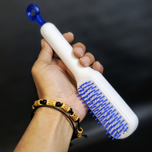 Z835 SISIR KOTAK DURI DATAR MODEL SHOWER SISIR RAMBUT ANTI KUSUT PRAKTIS TUAS BUKA TUTUP