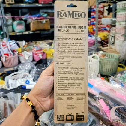 Z824 220V 40W SOLDER RAMBO IRON ALAT SOLDER PERKAKAS ELEKTRONIK PENYAMBUNG KABEL PCB KOMPONEN ELETRONIK
