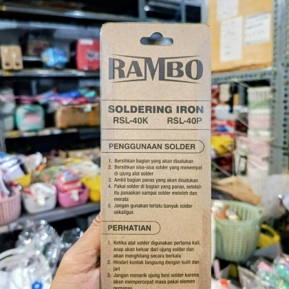 Z824 220V 40W SOLDER RAMBO IRON ALAT SOLDER PERKAKAS ELEKTRONIK PENYAMBUNG KABEL PCB KOMPONEN ELETRONIK