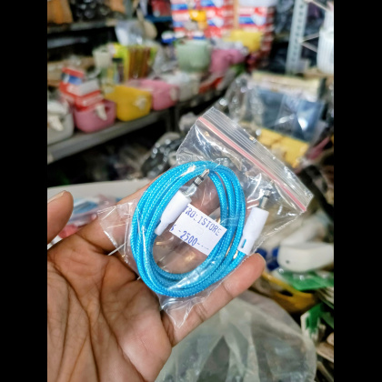 Y978 kabel audio Aux 1in1 model tali sepatu / kabel data