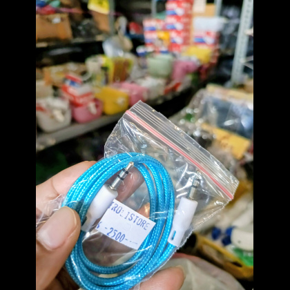 Y978 kabel audio Aux 1in1 model tali sepatu / kabel data