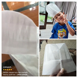 Z765 TOPI KOKI ANAK TOPI MASAK DAPUR CHEF