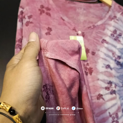 Z779 BAJU KAOS DASTER ATASAN BUSUI TIE DIE SANTUNG RAYON KAOS LENGAN PANJANG