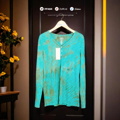 Z779 BAJU KAOS DASTER ATASAN BUSUI TIE DIE SANTUNG RAYON KAOS LENGAN PANJANG