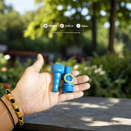 Z820 BIRU ULIR PENYAMBUNG SELANG PVC SELANG KARET PLASTIK KONEKTOR DRAT LUAR DALAM