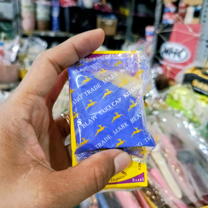 Y943 Blawu cuci pakaian cap kijang BLAU TJUTJI TJAP KIJANG PEMBERSIH PAKAIAN