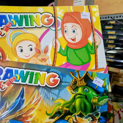 Y941 BUKU GAMBAR ANAK DRAWING BOOK KECIL UK A4 PUTIH ISI 6LEMBAR