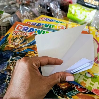 Y941 BUKU GAMBAR ANAK DRAWING BOOK KECIL UK A4 PUTIH ISI 6LEMBAR