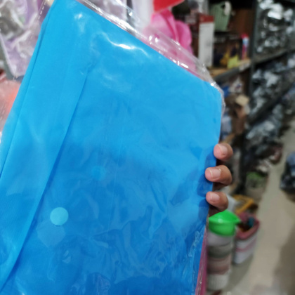 Z293 Jas Hujan pria wanita dewasa ponco lowo bahan eva raincoat bertekstur tipis transparan