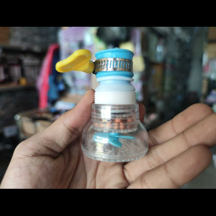 Z518 Kepala kran baling baling kincir shower wastafel + klem kuping + filter