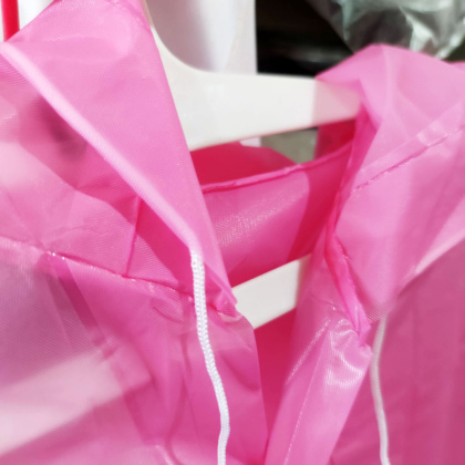 Z293 Jas Hujan pria wanita dewasa ponco lowo bahan eva raincoat bertekstur tipis transparan